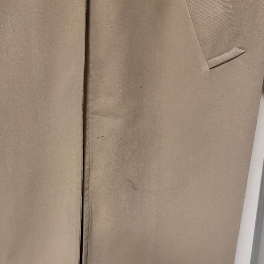 David Benjamin unique size 6 Women's Tan Long Coat with a sunflower & butterfly - Picture 6 of 12